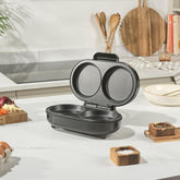 Salter XL Duo Omelette Maker Non-Stick Double Egg Cooker 850W Black